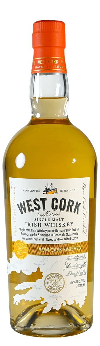 West Cork Rum Cask Finished Single Malt Irish Whiskey