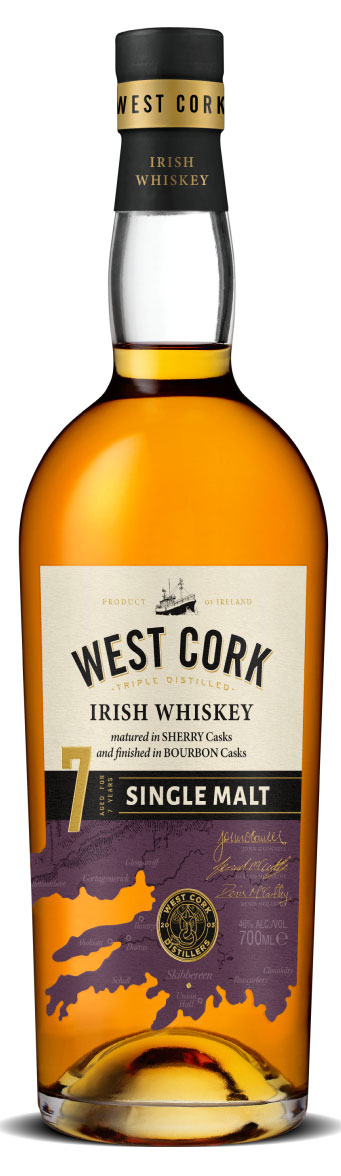 West Cork 7 Year Old Single Pot Still Irish Whiskey