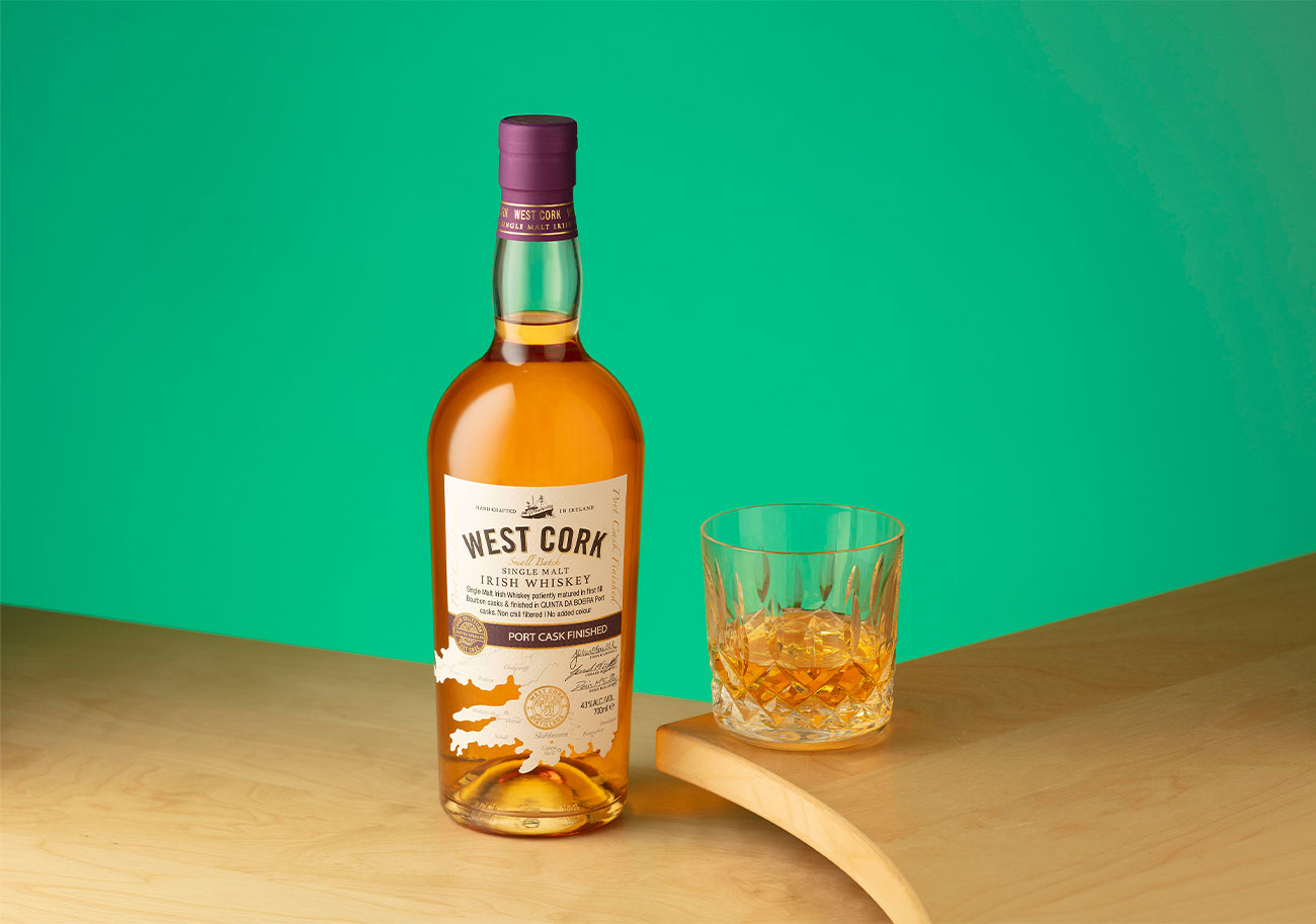 West Cork Port Cask Finished Single Malt Irish Whiskey