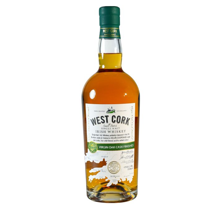 West Cork Virgin Oak Cask Finished Single Malt Irish Whiskey