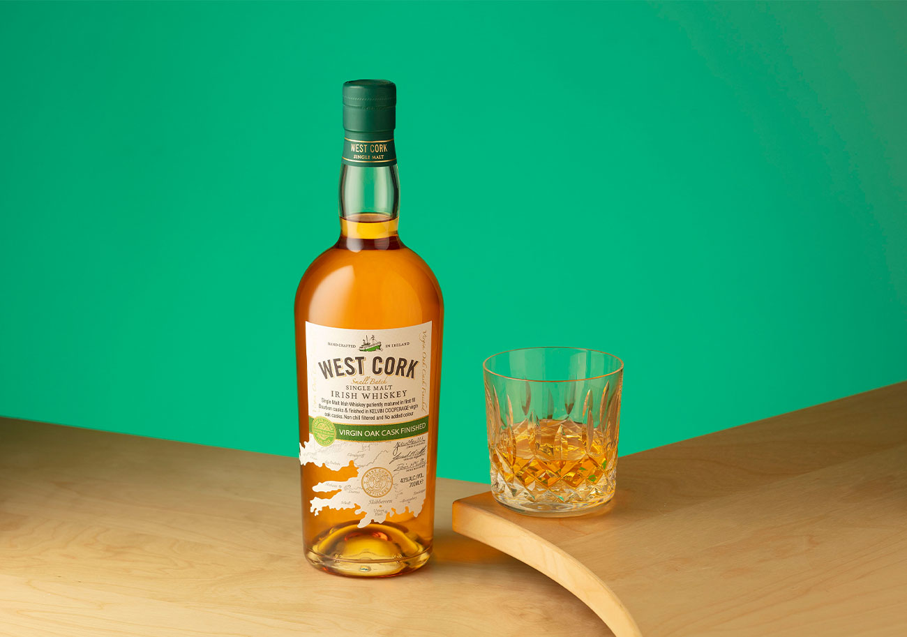 West Cork Virgin Oak Cask Finished Single Malt Irish Whiskey