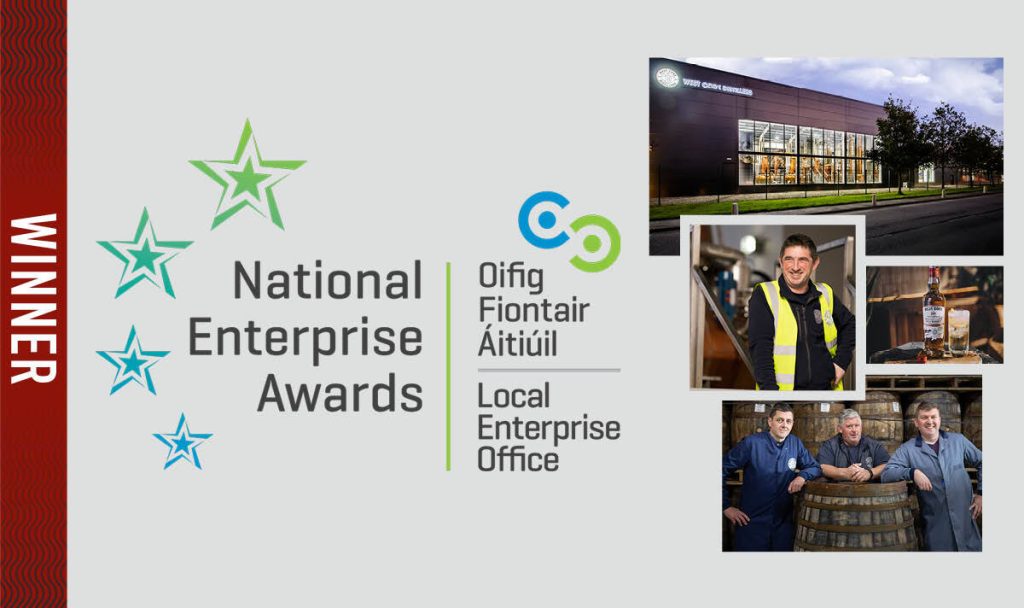 West Cork Distillers and West Cork Whiskey Triumphs at the National Enterprise Awards
