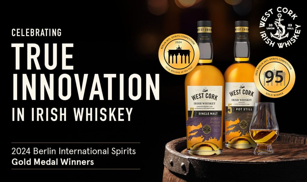 West Cork Whiskey Wins Gold at The Berlin International Spirits Awards