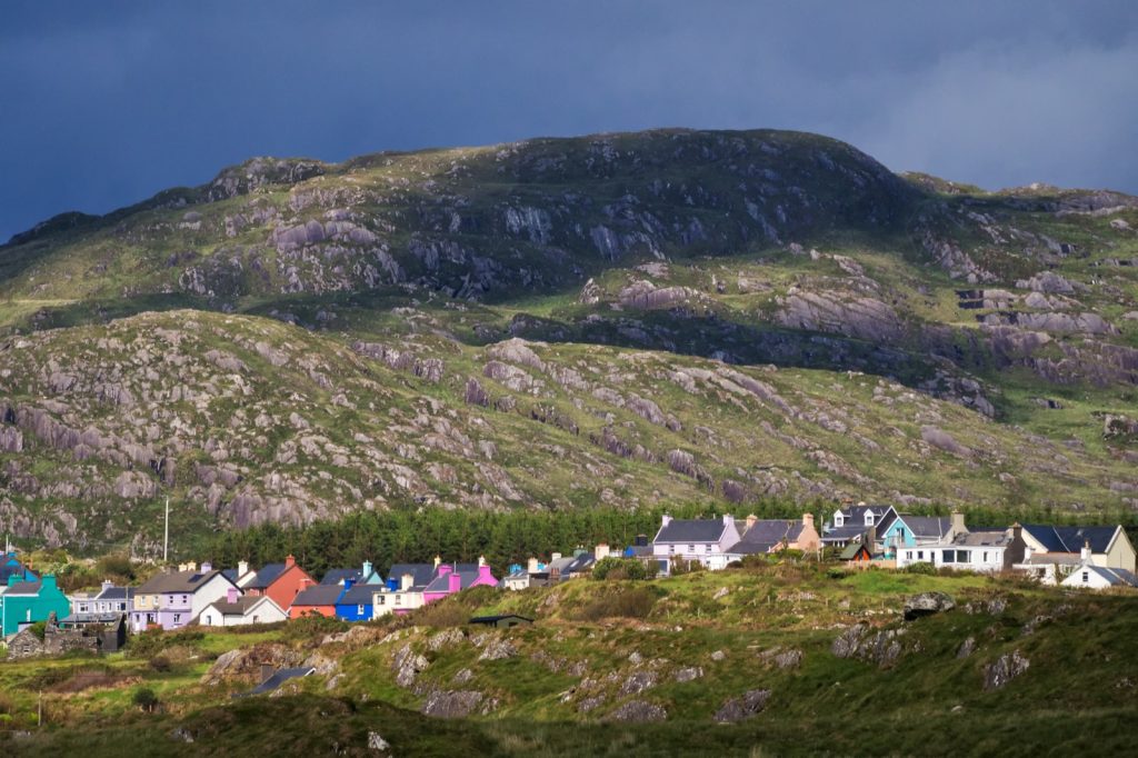 The colourful village of Eyeries in West Cork