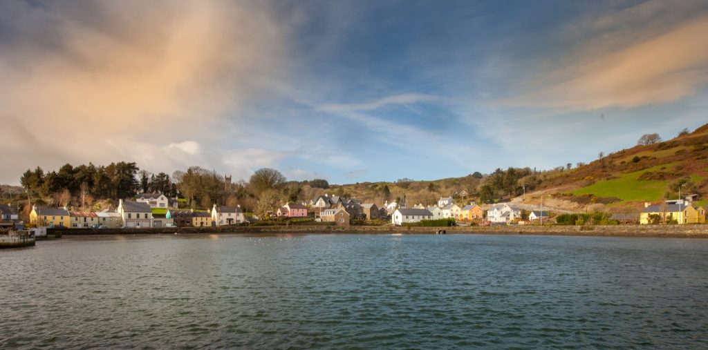 Union Hall harbour village on the West Cork coastline